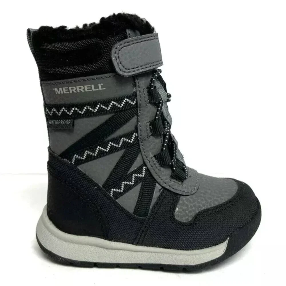 Merrell Toddlers Snow Crush 2 Waterproof Winter Boots, Boys' Size 4 M